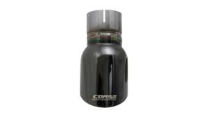 CORSA Performance - CORSA Performance Corsa Single Universal 2.5in Inlet / 3.5in Outlet Black PVD Pro-Series Tip Kit - TK002BLK - Image 2