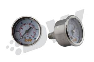 DeatschWerks - DeatschWerks 0-100 PSI 1/8in NPT Mechanical Fuel Pressure Gauge - 6-01-G - Image 1