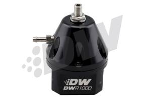 DeatschWerks - DeatschWerks DWR1000 Adjustable Fuel Pressure Regulator - Black - 6-1000-FRB - Image 1