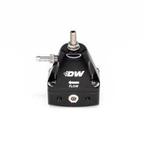 DeatschWerks - DeatschWerks DWR1000iL In-Line Adjustable Fuel Pressure Regulator - Black - 6-1001-FRB - Image 2