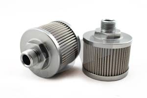 DeatschWerks - DeatschWerks Stainless Steel 8AN 100 Micron Universal Fuel Pump Pre-Filter - 8-01-08100 - Image 1