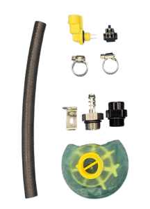 DeatschWerks - DeatschWerks DW650iL Series 650LPH In-Line External Fuel Pump Universal Install Kit - 9-0950 - Image 1