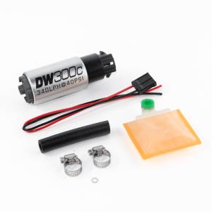 DeatschWerks - DeatschWerks 340lph DW300C Compact Fuel Pump w/ Universal Install Kit (w/ Mounting Clips) - 9-309-1000 - Image 1