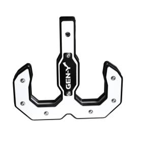 GEN-Y Hitch Hulk 2.0 16K Tow Hook 2in Shank - Black/White - GH-0069-W