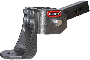 GEN-Y Hitch Glyder Torsion-Flex 2in Shank 6in Drop 7K Hitch w/Ball Platform/1in Diameter Mounting Hole - GH-12005