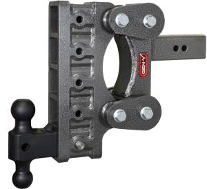 GEN-Y Hitch The Boss Torsion-Flex 2.5in Shank 9in Drop 2400lb TW 21K Hitch w/GH-061 Dual-Ball - GH-1315
