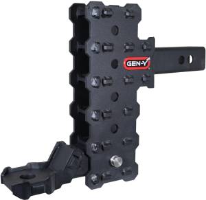 GEN-Y Hitch - GEN-Y Hitch Phantom-X 2in Hollow Shank 7in Offset Drop 700lb TW 7K Hitch w/GH-13051X Platinum Ball Mount - GH-13155X - Image 1
