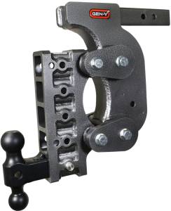 GEN-Y Hitch The Boss Torsion-Flex 2in Shank 15in Drop 16K Hitch w/GH-051 Dual-Ball/Stabilizer Kit - GH-1415