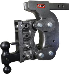 GEN-Y Hitch The Boss Torsion-Flex 2in Shank 12.5in Drop 16K Hitch w/GH-051 Dual-Ball/Pintle Lock/Stab Kit - GH-1424
