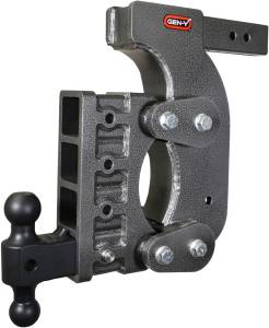 GEN-Y Hitch The Boss Torsion-Flex 2.5in Receiver 15in Drop Hitch w/GH-061 Dual-Ball/Stabilizer Kit - GH-1514