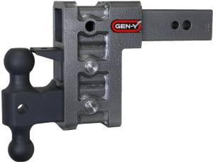GEN-Y Hitch - GEN-Y Hitch Mega Duty 2.5in Shank 6in Drop 3500lb TW 32K Hitch w/GH-0161 Dual-Ball/Pintle Lock - GH-1623 - Image 2