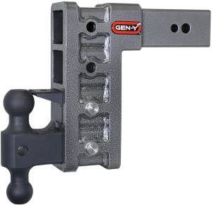 GEN-Y Hitch - GEN-Y Hitch Mega Duty 3in Shank 9in Drop 3500lb TW 32K Hitch w/GH-0161 Dual-Ball/GH-0162 Pintle Lock - GH-1724 - Image 2