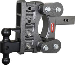 GEN-Y Hitch The Boss Torsion-Flex 2.5in Shank 6in Drop 3500lb Hitch w/GH-0161 Dual-Ball/Pintle Lock - GH-2124