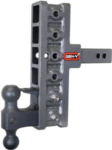 GEN-Y Hitch - GEN-Y Hitch Mega Duty 2in Shank 7.5in Offset Drop 16K Hitch w/GH-051 Dual-Ball/GH-032 Pintle Lock - GH-226 - Image 2