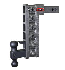 GEN-Y Hitch Mega Duty 2in Shank 12.5in Drop 10K Hitch w/GH-031 Dual-Ball/GH-032 Pintle Lock - GH-326