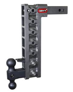 GEN-Y Hitch - GEN-Y Hitch Mega Duty 2in Shank 15in Drop 10K Hitch w/GH-031 Dual-Ball/GH-032 Pintle Lock - GH-327 - Image 2