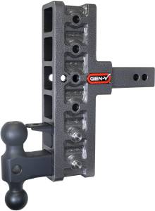 GEN-Y Hitch - GEN-Y Hitch Mega Duty 2in Shank 7.5in Offset Drop 10K Hitch w/GH-031 Dual-Ball/GH-032 Pintle Lock - GH-426 - Image 1
