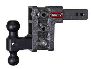 GEN-Y Hitch Mega Duty 2in Shank 5in Drop 2K TW 16K Hitch w/GH-051 Dual-Ball - GH-513