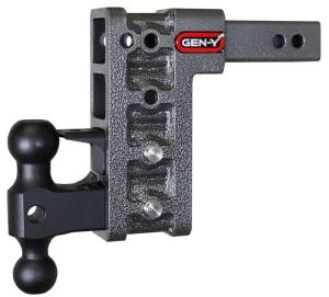GEN-Y Hitch - GEN-Y Hitch Mega Duty 2in Shank 7.5in Drop 2K TW 16K Hitch w/GH-051 Dual-Ball/GH-032 Pintle Lock - GH-524 - Image 1
