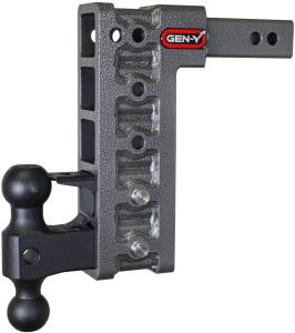 GEN-Y Hitch Mega Duty 2in Shank 10in Drop 2K TW 16K Hitch w/GH-051 Dual-Ball/GH-032 Pintle Lock - GH-525