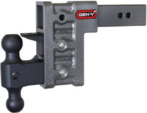GEN-Y Hitch - GEN-Y Hitch Mega Duty 2.5in Shank 6in Drop 3K TW 21K Hitch w/GH-061 Dual-Ball/GH-062 Pintle Lock - GH-623 - Image 1
