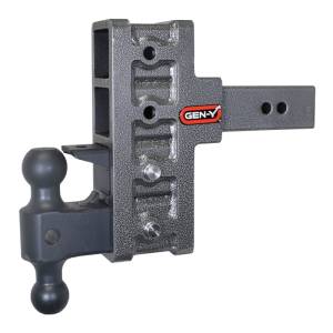 GEN-Y Hitch Mega Duty 2.5in Shank 6in Offset Drop 21K Hitch w/GH-061 Dual-Ball/GH-062 Pintle Lock - GH-924
