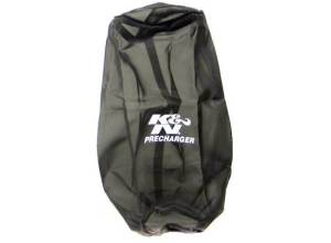 K&N Engineering - K&N Engineering Precharger Air Filter Wrap Black Universal Polyester 12in Height 6in Base Inside Diameter - 22-8034PK - Image 1