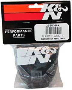 K&N Engineering - K&N Engineering Universal Precharger Round Tapered Air Filter Wrap Black - 22-8036PK - Image 3