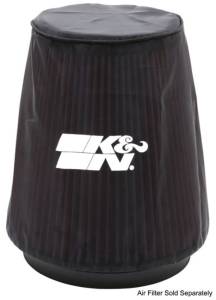 K&N Engineering - K&N Engineering Universal P Dry charger Round Tapered Air Filter Wrap Black - 22-8038DK - Image 2