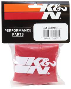 K&N Engineering - K&N Engineering DryCharger Air Filter Wrap for RA-0510 - Red - RA-0510DR - Image 3