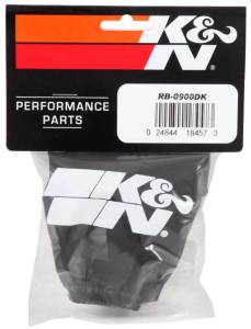 K&N Engineering - K&N Engineering Black DryCharger Round Straight Air Filter Wrap 4.5in ID x 4in H - RB-0900DK - Image 4