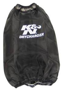 K&N Engineering - K&N Engineering Drycharger Black Air Filter Wrap - Round Tapered - RC-3690DK - Image 1