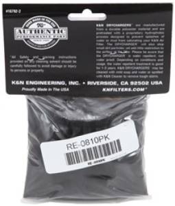 K&N Engineering - K&N Engineering Universal Round Tapered Filter Wrap - Black - 6in Base ID x 4.625in Top ID x 9in Height - RE-0810PK - Image 5