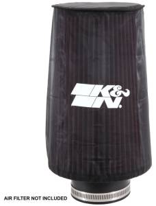 K&N Engineering - K&N Engineering Universal Round Tapered Filter Wrap - Black - 6in Base ID x 4.625in Top ID x 9in Height - RE-0810PK - Image 8