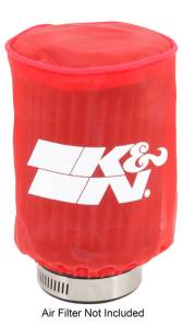 K&N Engineering - K&N Engineering Drycharger Air Filter Wrap - Round Straight - Red Closed Top 3in Inside Dia x 4in Height - RU-1280DR - Image 3