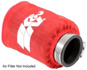 K&N Engineering - K&N Engineering Drycharger Air Filter Wrap - Round Straight - Red Closed Top 3in Inside Dia x 4in Height - RU-1280DR - Image 4