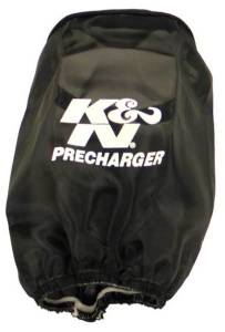 K&N Engineering - K&N Engineering Precharger Air Filter Wrap Round Straight Black 4in ID x 6in H - RU-1470PK - Image 1