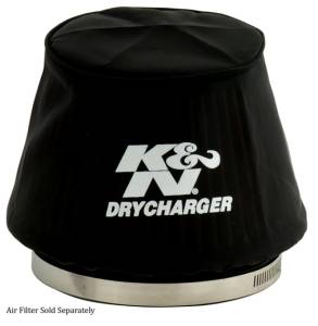 K&N Engineering - K&N Engineering Black Drycharger 6.25in Base ID / 4.375in Top ID / 4.125in Height Air Filter Wrap - RU-5163DK - Image 2