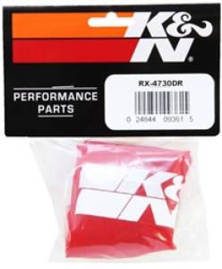 K&N Engineering - K&N Engineering Drycharger Air Filter Wrap Red 6in Base ID x 5in Top ID x 6.5in Height - RX-4730DR - Image 3