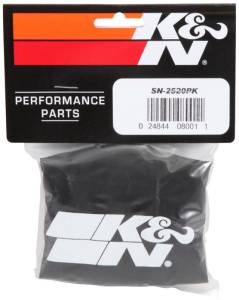 K&N Engineering - K&N Engineering Snowcharger Air FIlter Wrap Round Tapered Black - 3.75in Base ID x 3in Top ID x 5in H - SN-2520PK - Image 5