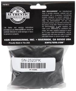 K&N Engineering - K&N Engineering Snowcharger Air FIlter Wrap Round Tapered Black - 3.75in Base ID x 3in Top ID x 5in H - SN-2520PK - Image 6