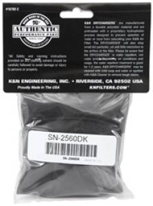 K&N Engineering - K&N Engineering Filter Wrap Drycharger Oval Tapered Black - 3.25in Base I/S Width x 2.5in Top I/S Width x 7in H - SN-2560DK - Image 4