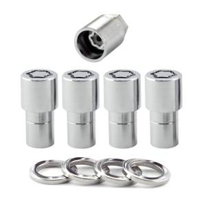 McGard - McGard Wheel Lock Nut Set - 4pk. (Long Shank Seat) M12X1.5 / 13/16 Hex / 1.75in. Length - Chrome - 22158 - Image 2