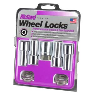 McGard - McGard Wheel Lock Nut Set - 4pk. (X-Long Shank) 7/16-20 / 13/16 Hex / 2.165in. Length - Chrome - 23180 - Image 1