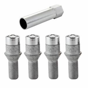 McGard - McGard Wheel Lock Bolt Set - 4pk. (Tuner / Cone Seat) M12X1.5 / 17mm Hex / 29.6mm Shank L. - Chrome - 27191 - Image 2