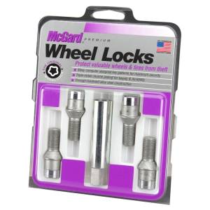 McGard - McGard Wheel Lock Bolt Set - 4pk. (Tuner / Cone Seat) M12X1.5 / 17mm Hex / 22.4mm Shank L. - Chrome - 27192 - Image 1