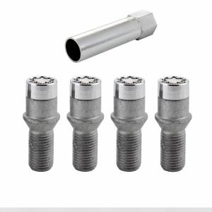 McGard - McGard Wheel Lock Bolt Set - 4pk. (Tuner / Cone Seat) M14X1.5 / 17mm Hex / 24.0mm Shank L. - Chrome - 27200 - Image 2