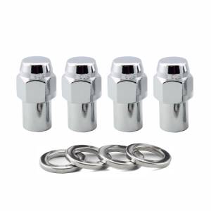 McGard - McGard Hex Lug Nut (Reg. Shank - .746in.) 1/2-20 / 13/16 Hex / 1.65in. Length (4-Pack) - Chrome - 61000 - Image 2