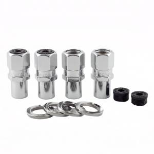 McGard - McGard Hex Lug Nut (Drag Racing Reg. Shank) 1/2-20 / 13/16 Hex / 1.86in. Length (4-Pack) - Chrome - 61005 - Image 2