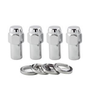 McGard - McGard Hex Lug Nut (Long Shank - .946in.) 1/2-20 / 13/16 Hex / 1.85in. Length (4-Pack) - Chrome - 62000 - Image 2